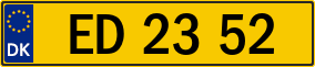 Trailer License Plate